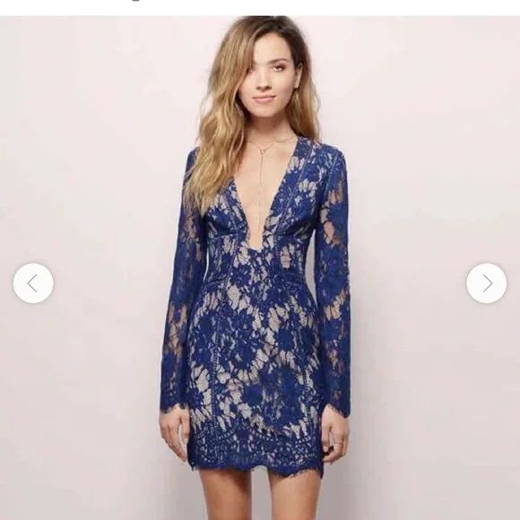 Stylestalker Dresses | Bnwt Stylestalker Visions Lace Dress | Color: Blue | Size: S | Lisacx117's Closet